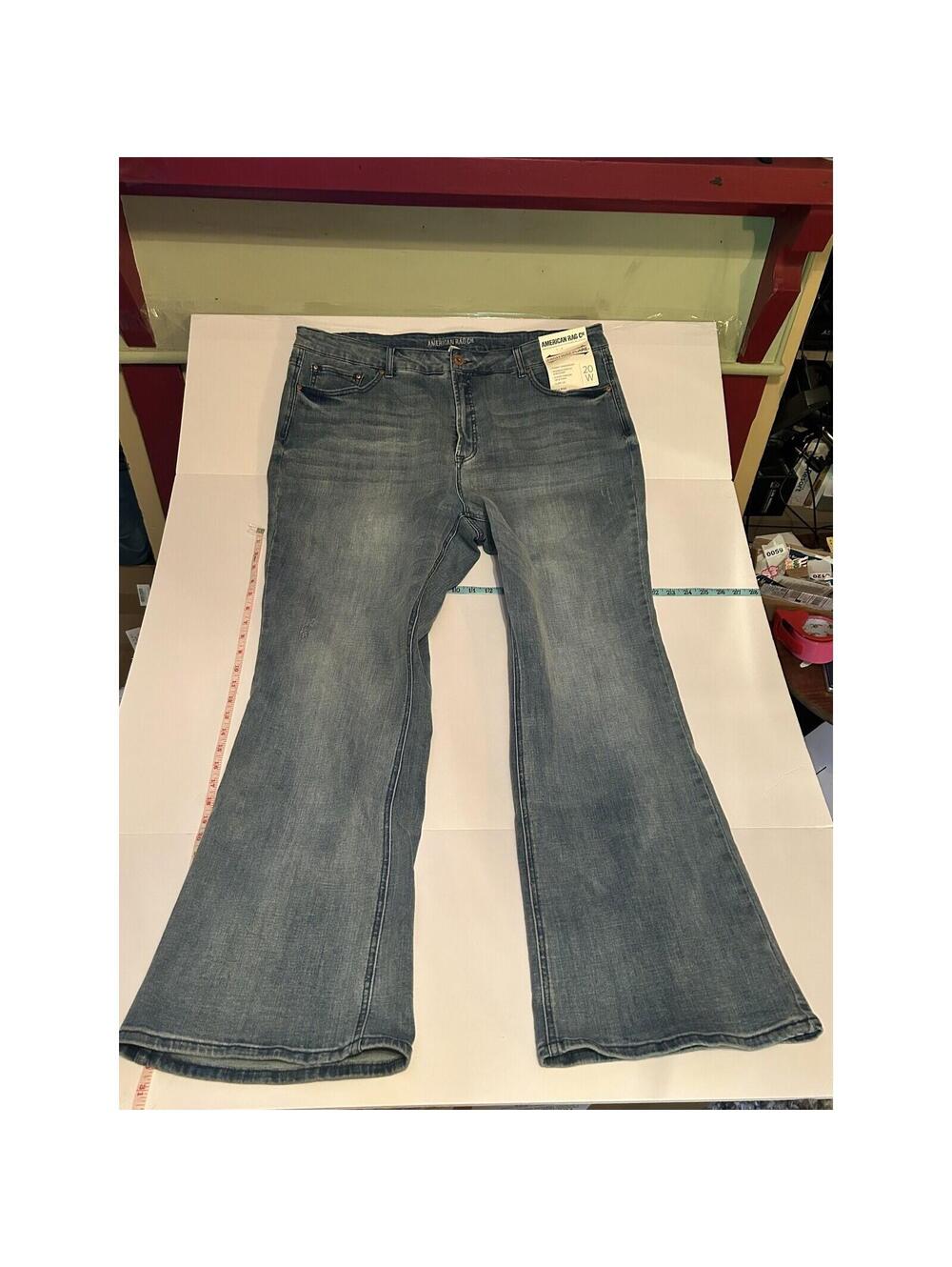 NWT American Rag High Rise Flare Jeans Tummy Toner Pocket Stretch 20W